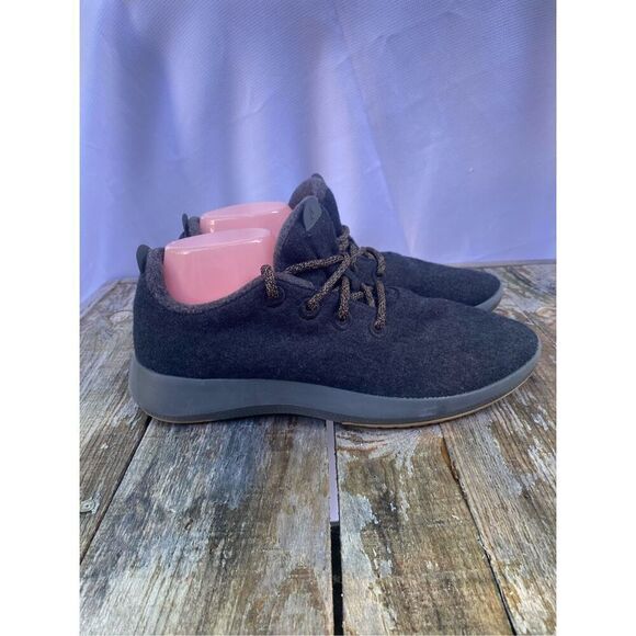 Allbirds Merino Wool Runners Men’s Sz 10 Charcoal Gray Sneakers Lace-Up Comfort main image 6